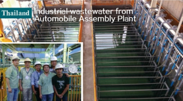 Thailand automobile plant industrial wastewater MBR membrane module