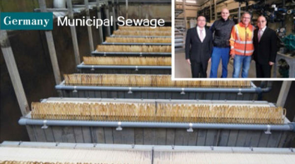 Germany municipal sewage flat sheet membrane replacement project