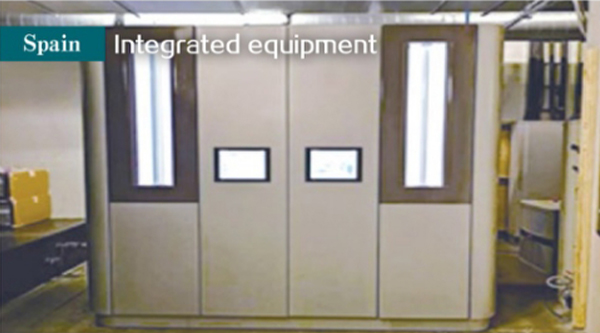 Spain integrated MBR membrane module wastewater treatment equipment